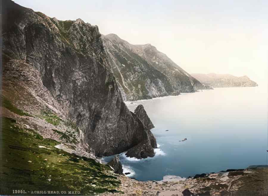 Ireland Achill Head Co Mayo A4 Photo Print
