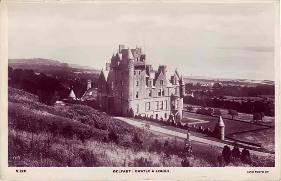 Ireland Belfast Castle And Lough A4 Photo Print