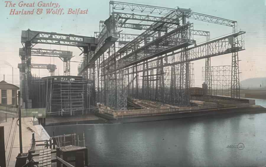 Ireland Belfast Harland Wolff Great Gantry A4 Photo Print