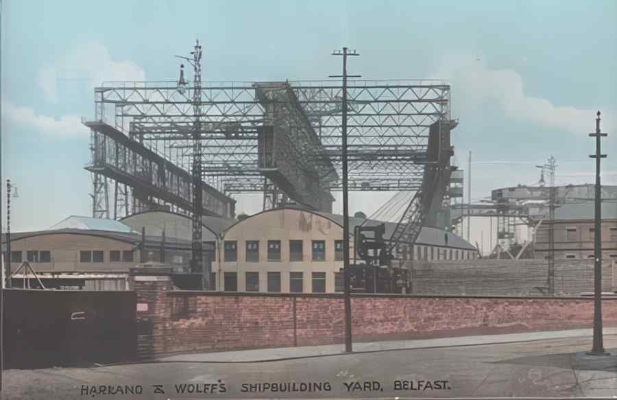 Ireland Belfast Harland Wolff Shipyard A4 Photo Print