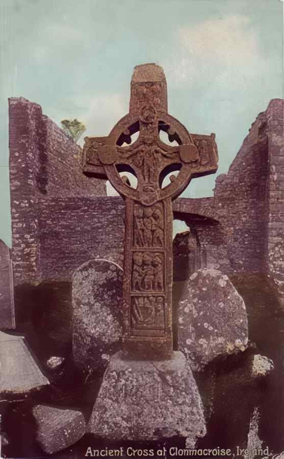 Ireland Clanmacroise Cross A4 Photo Print