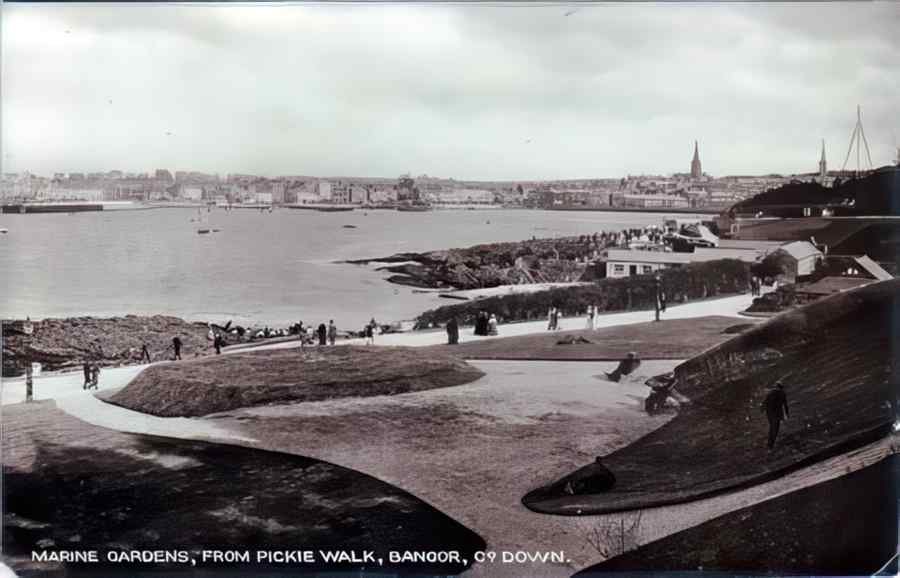 Ireland Co Down Marine Gardens Bangor A4 Photo Print