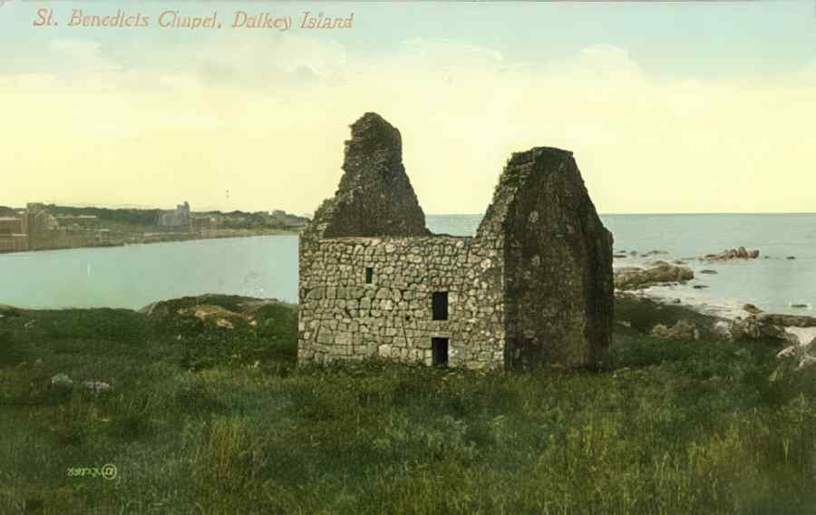 Ireland Dalkey Island Chapel A4 Photo Print