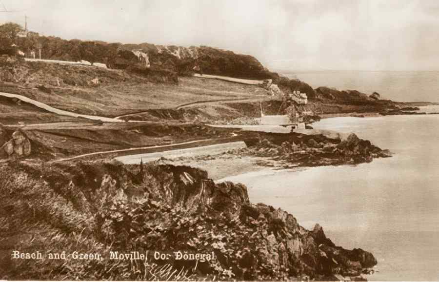 Ireland Donegal Moville Beach And Green A4 Photo Print