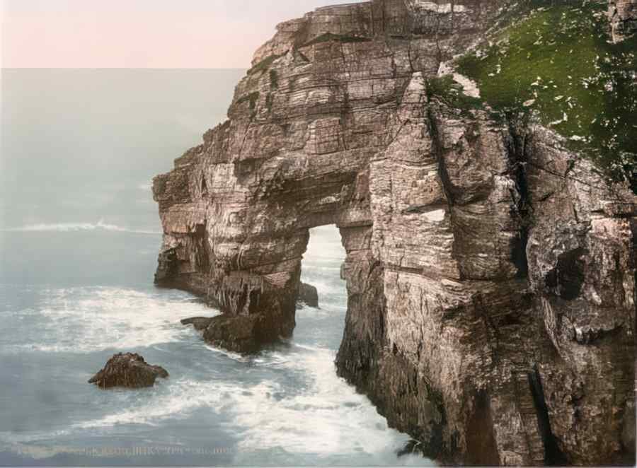 Ireland Donegal Temple Arch A4 Photo Print