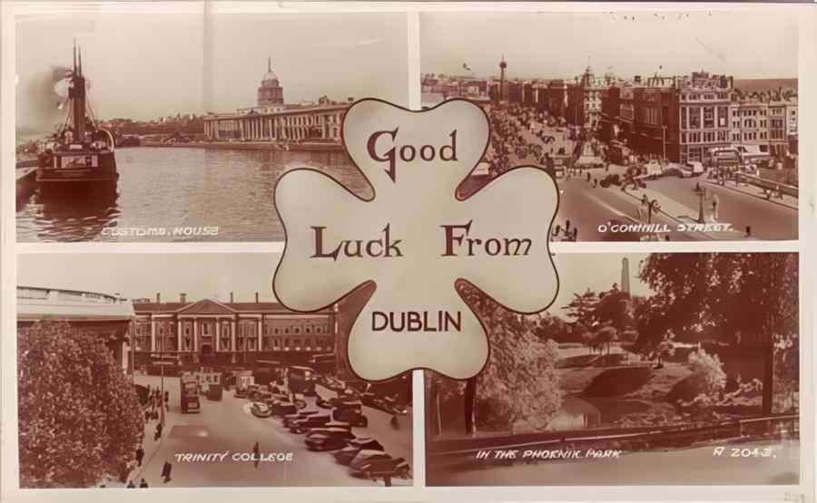 Ireland Dublin Multiview A4 Photo Print