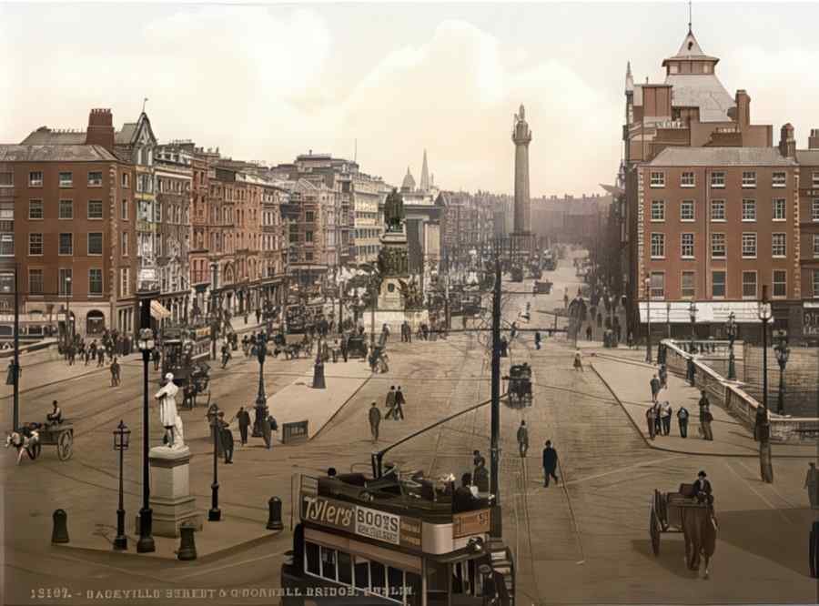 Ireland Dublin Sackville St Ii A4 Photo Print