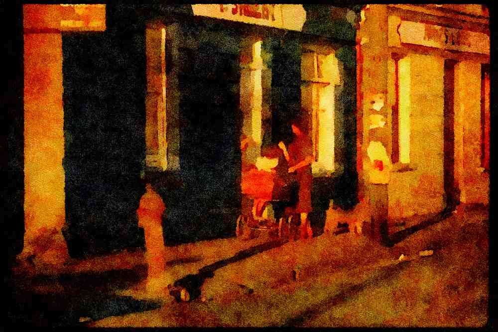 Ireland Emerald Isle 017006 Dingle Street Scene A4 Limited Edition Watercolour Print