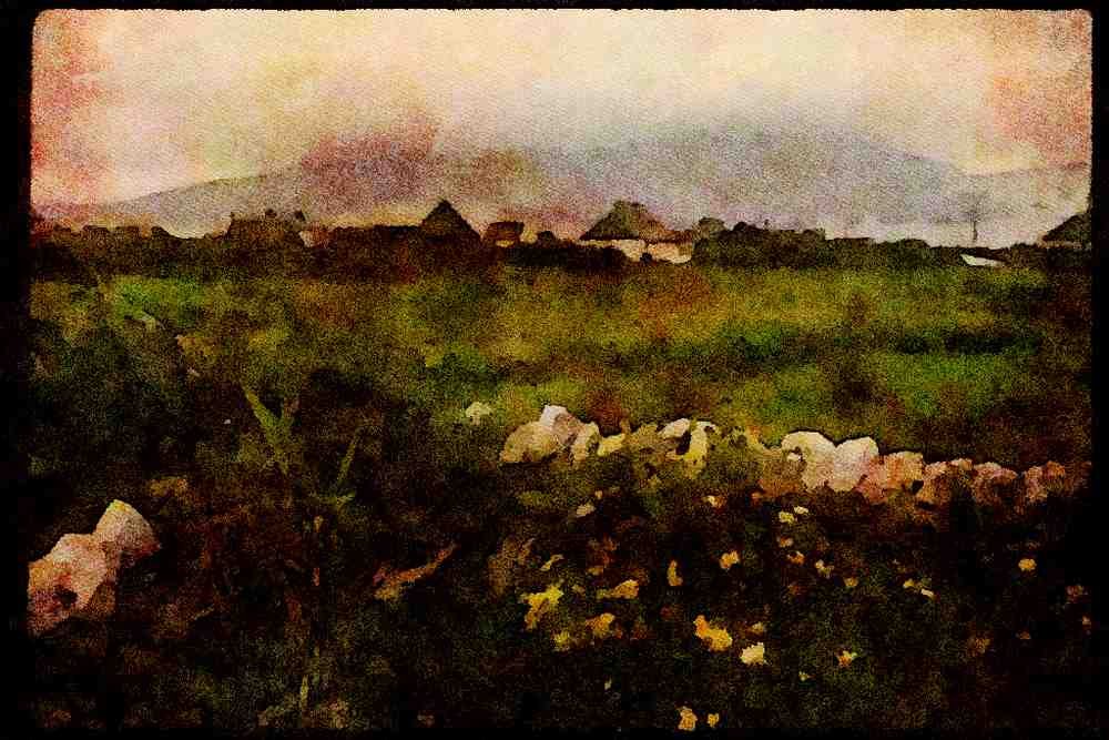 Ireland Emerald Isle 017015 Achille Island A4 Limited Edition Watercolour Print