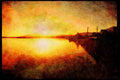Ireland Emerald Isle 017018 Sunset, Dingle A4 Limited Edition Watercolour Print