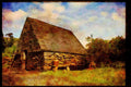 Ireland Emerald Isle 017036 Historic Settlement, Wicklow Mountains A4 Limited Edition Watercolour Print