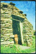 Ireland Emerald Isle 017052 Beehive Huts, Dingle Peninsula A4 Limited Edition Watercolour Print