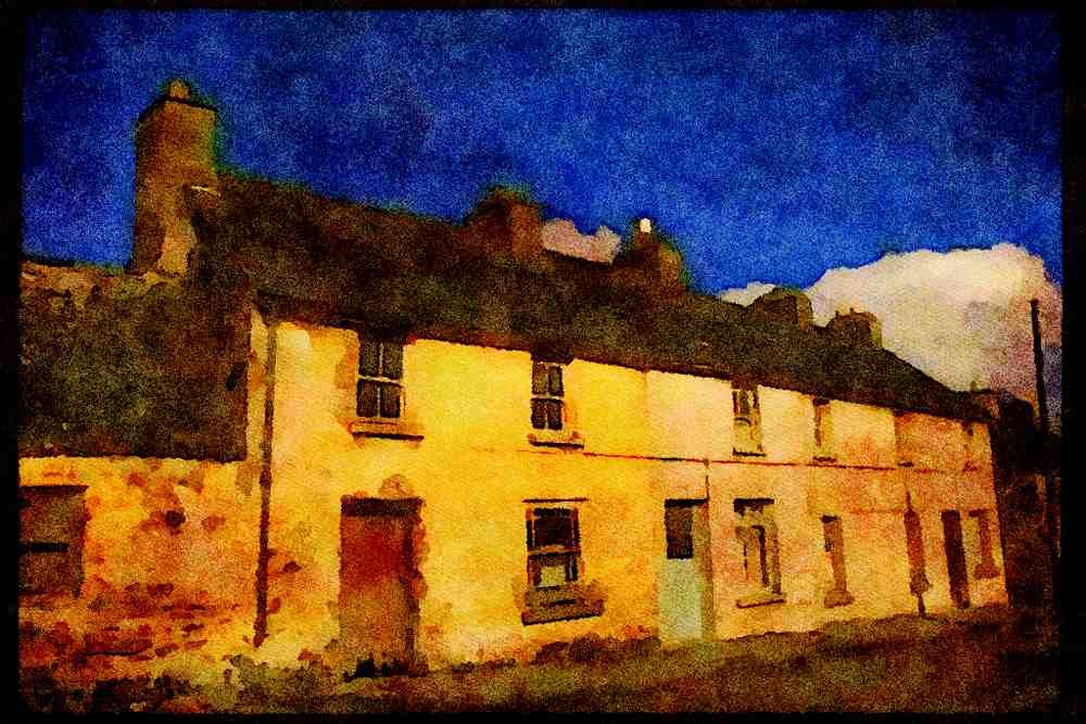 Ireland Emerald Isle 017056 Dingle Street A4 Limited Edition Watercolour Print