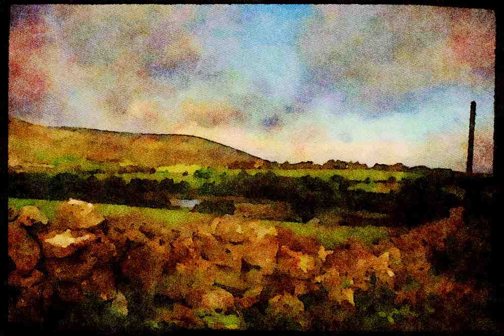 Ireland Emerald Isle 017063 Connamara Landscape A4 Limited Edition Watercolour Print