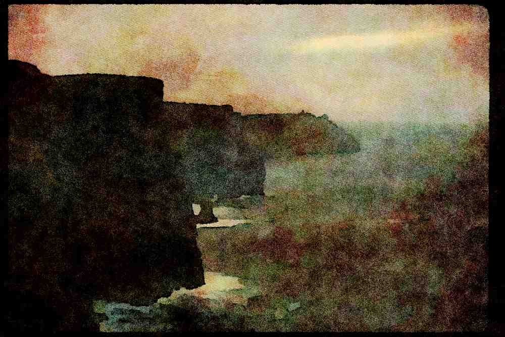 Ireland Emerald Isle 017072 Cliffs Of Mohr A4 Limited Edition Watercolour Print