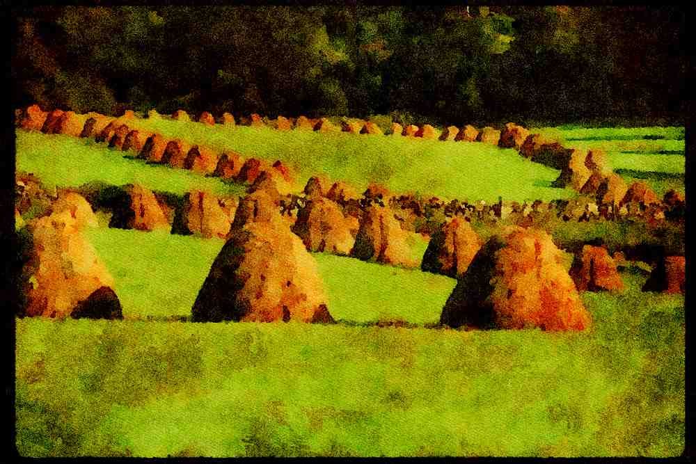 Ireland Emerald Isle 017076 Haystacks, Wicklow Mountains A4 Limited Edition Watercolour Print