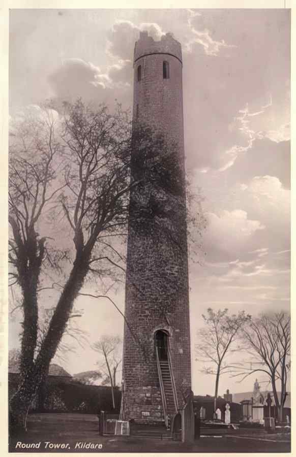 Ireland Kildare Round Tower A4 Photo Print