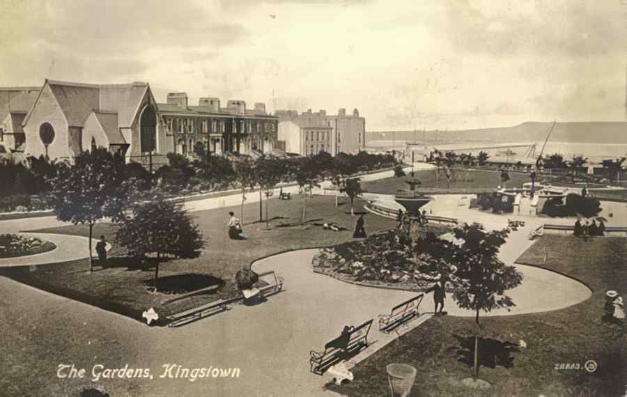 Ireland Kingstown Gardens A4 Photo Print