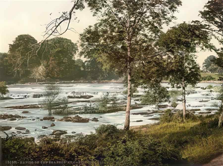 Ireland Limerick Rapids On The Shannon A4 Photo Print