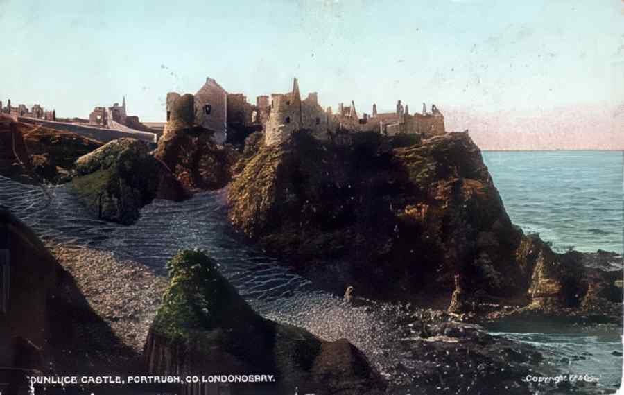 Ireland Londonderry Dunluce Castle A4 Photo Print