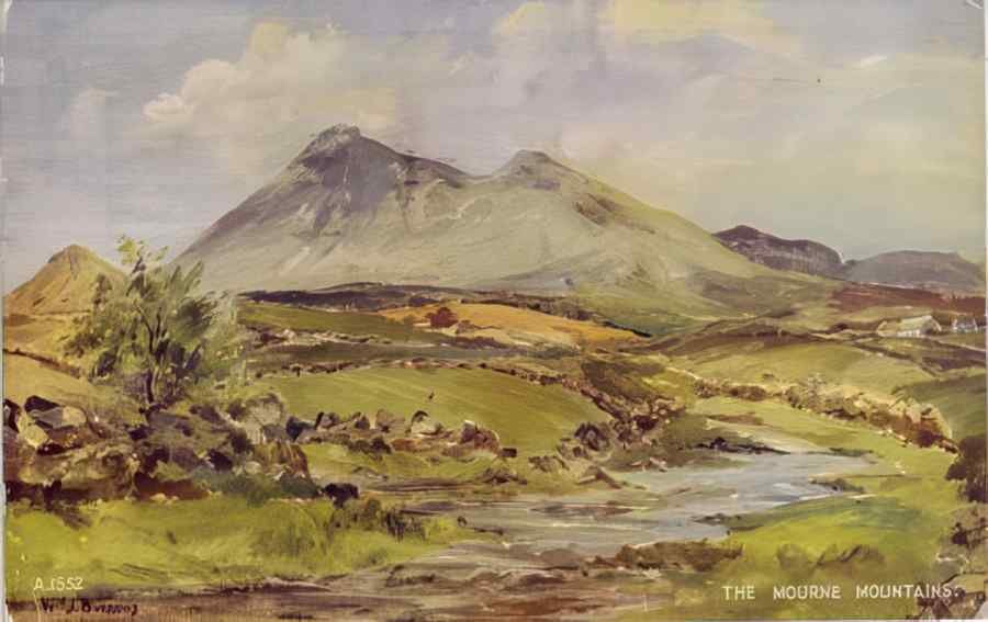 Ireland Mourne Mountains A4 Photo Print