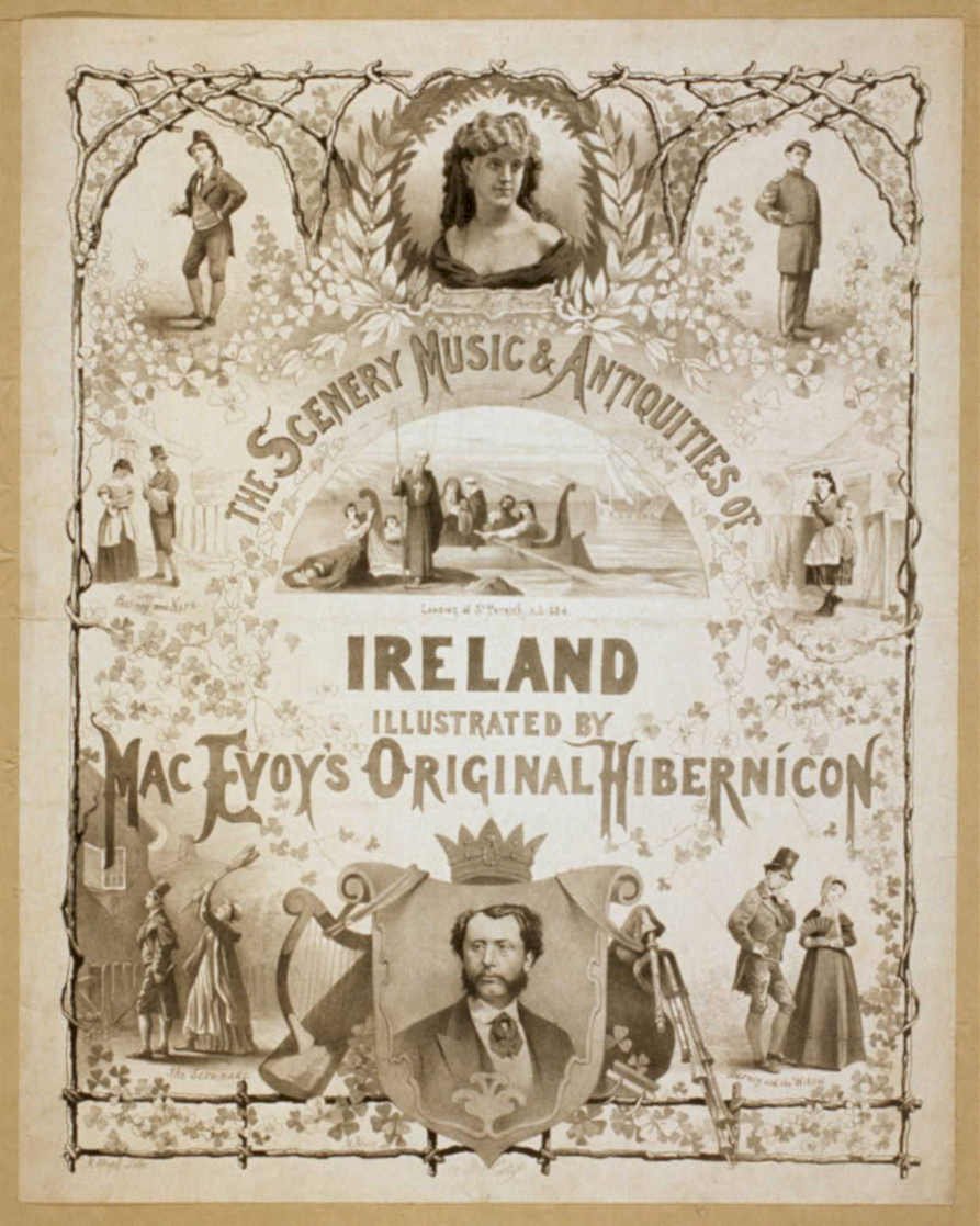 Ireland Music Scenery Vintage Retro Advert Poster A4 Photo Print