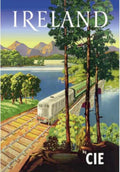 Ireland Train Scene Vintage Retro Advert Ads A4 Photo Print