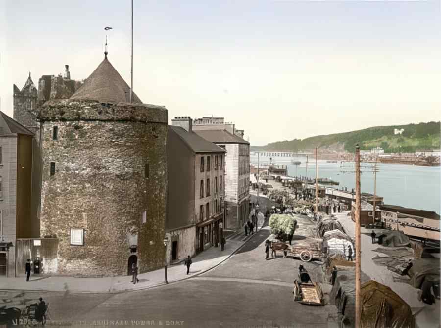 Ireland Waterford Reginald Tower Quay A4 Photo Print