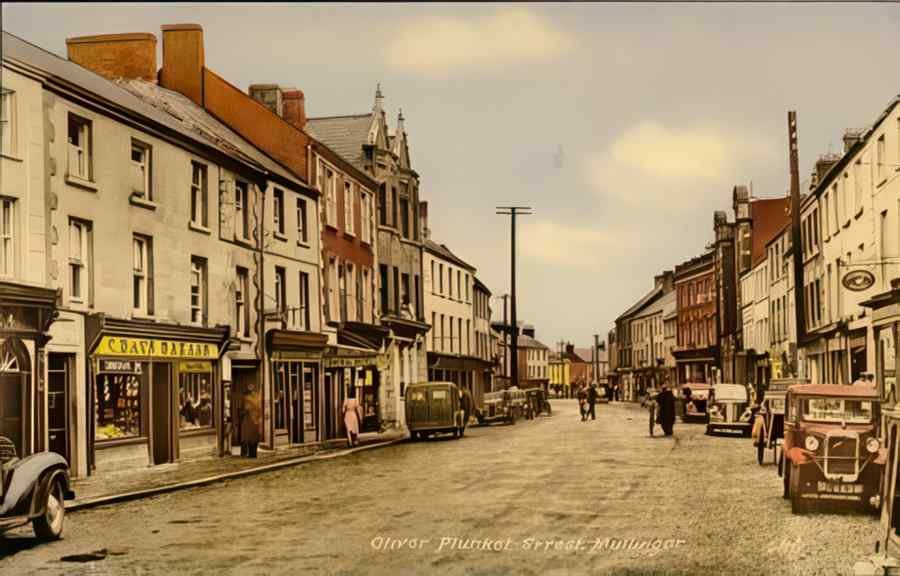 Ireland Westmeath Mullingar Oliver Plunket St A4 Photo Print