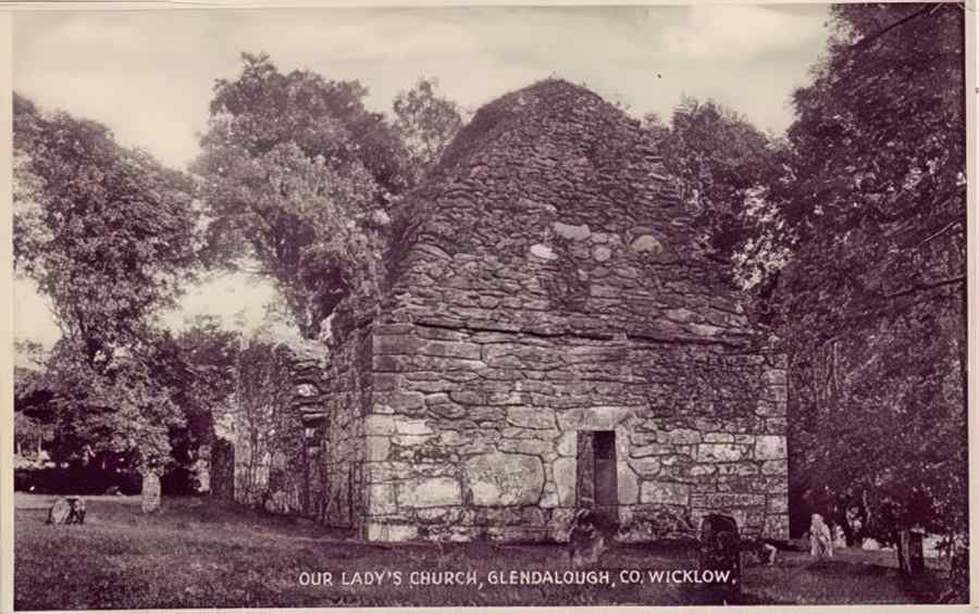 Ireland Wicklow Our Ladys Church Glendalough A4 Photo Print