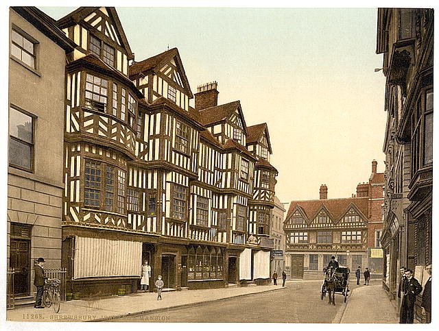 Irelands Mansion Shrewsbury Vintage A4 Photo Print