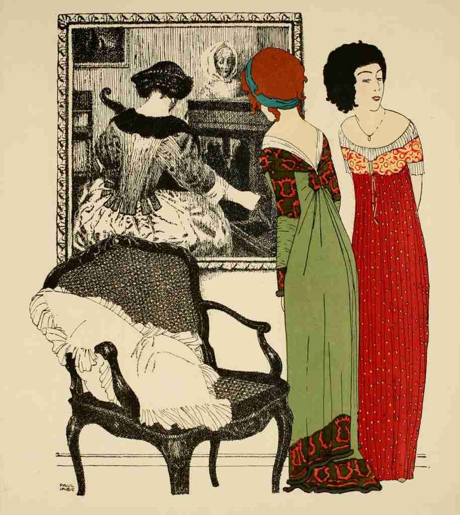 Iribe Paul 1883 1935 Les Robes de Paul Poiret 1908 2 A4 Photo Print