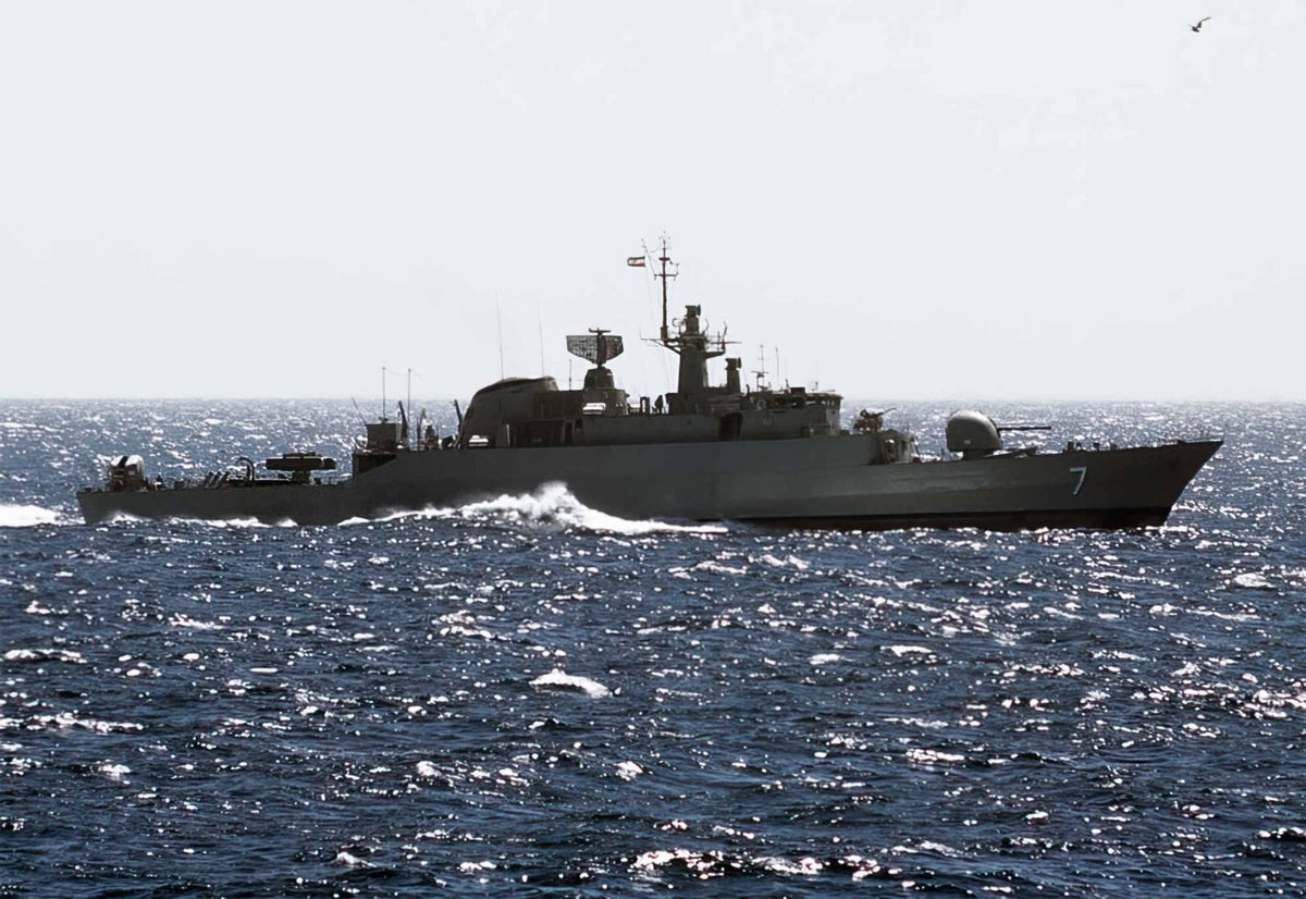 Irin Alvand F71 Light Frigate Warship Iranian Navy A4 Photo Print