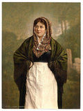 Irish colleen Vintage A4 Photo Print