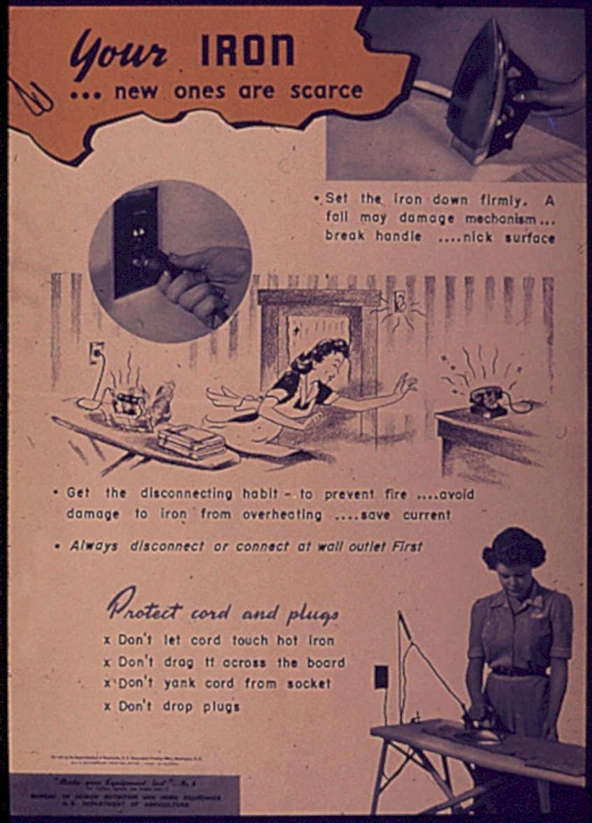 Iron Advertisement Vintage Retro Advert Poster A4 Photo Print