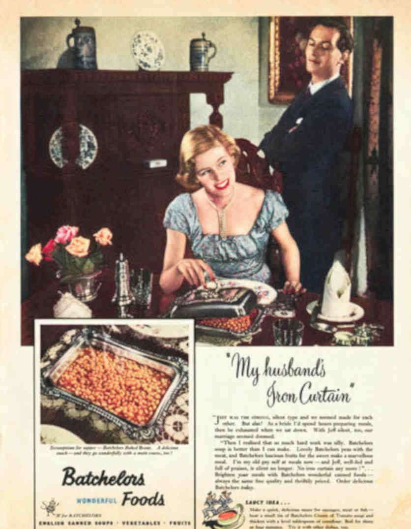 Iron Curtain Beans Vintage Retro Advert Poster A4 Photo Print