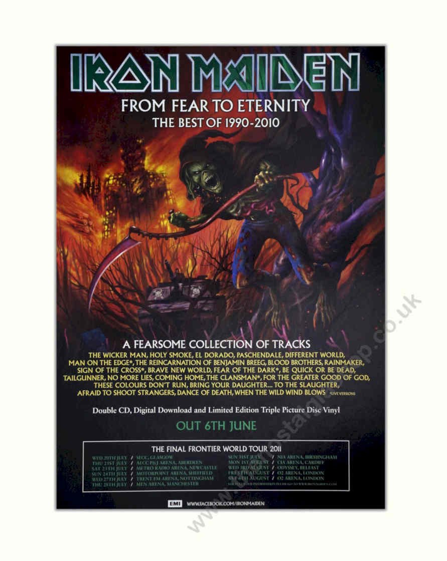 Iron Maiden Best Vintage Retro Advert Poster A4 Photo Print