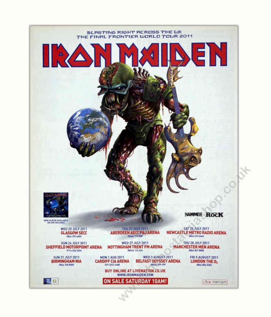 Iron Maiden Final Vintage Retro Advert Poster A4 Photo Print 2