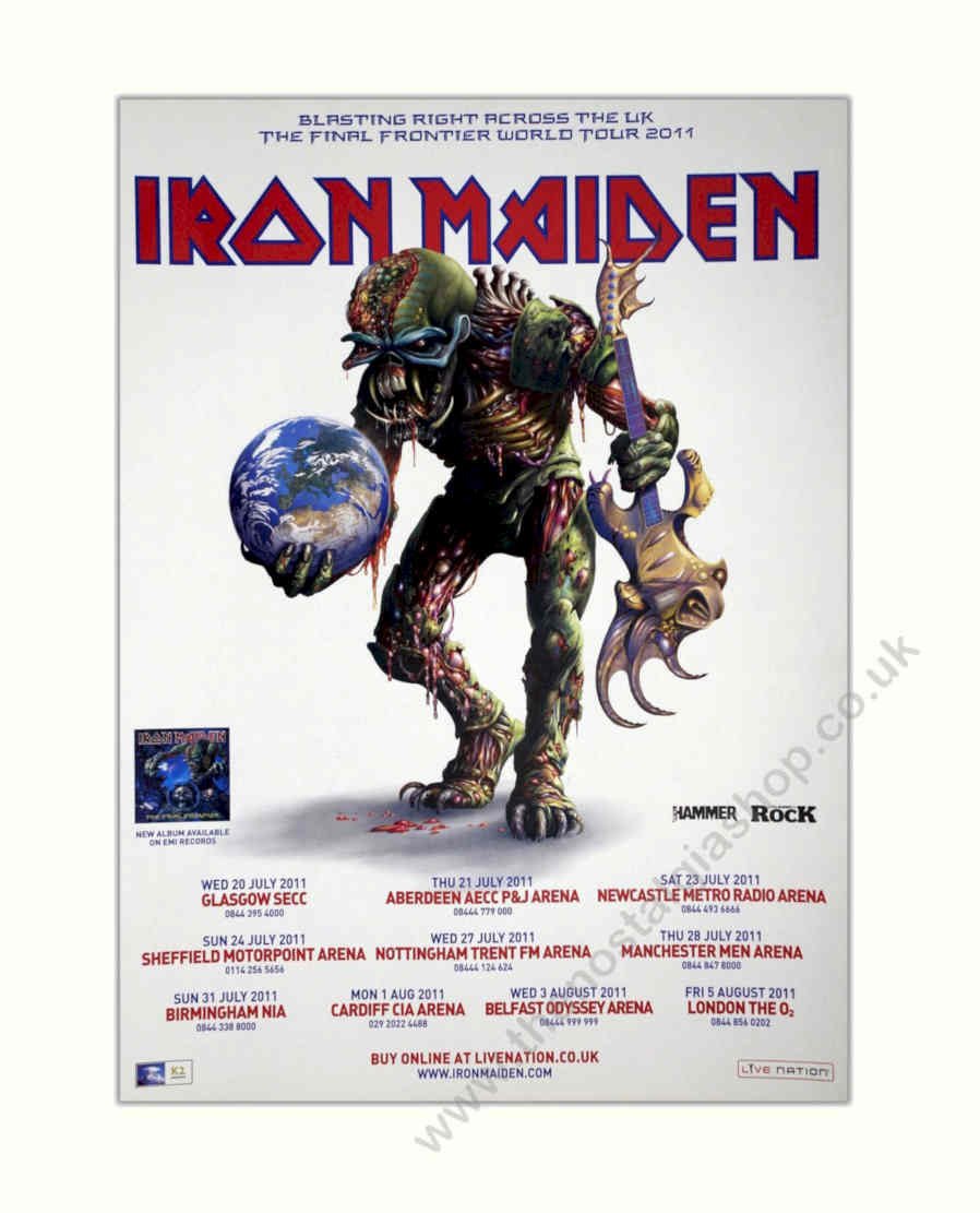 Iron Maiden Final Vintage Retro Advert Poster A4 Photo Print