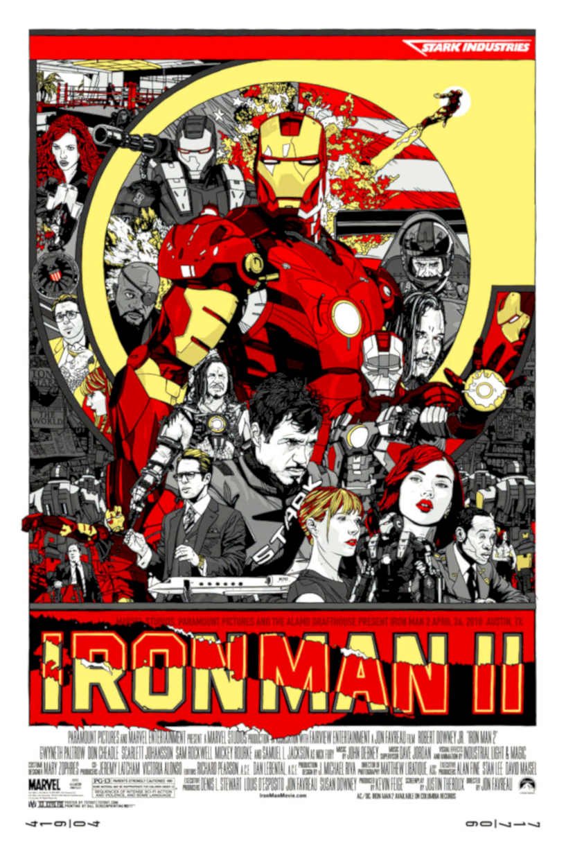 Iron Man 2 Vintage Retro Advert Poster A4 Photo Print