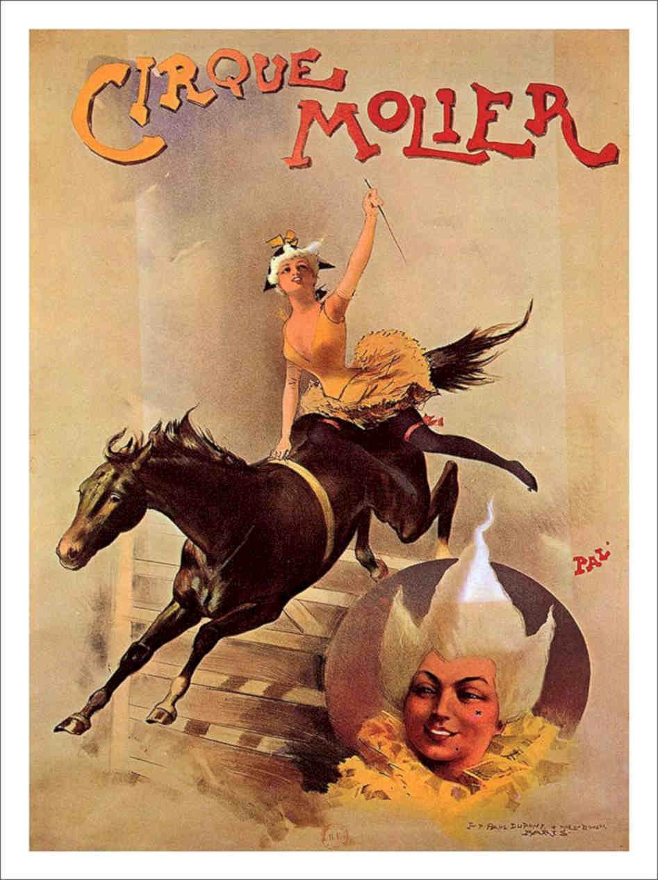 Irque Molier Circus Poster 1900 Vintage Retro Advert Poster A4 Photo Print