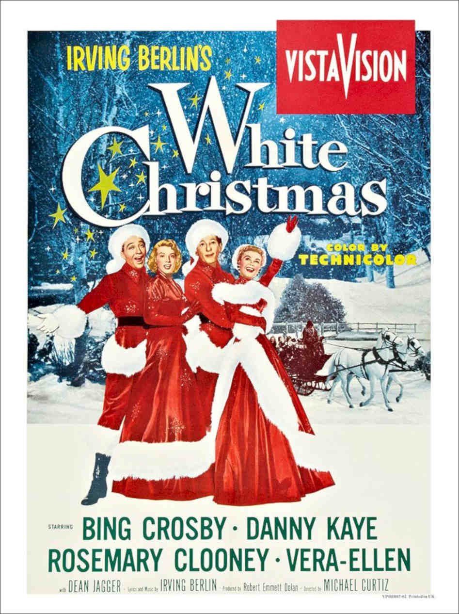 Irvin Berlin White Christmas Vintage Retro Advert Poster A4 Photo Print