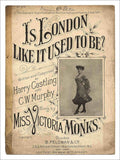 Is London Like It Used To Be Vintage Retro Advert Poster A4 Photo Print