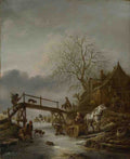 Isack van Ostade A Winter Scene A4 Photo Print