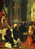 Isenbrandt Adriaen The Mass Of St Gregory A4 Photo Print