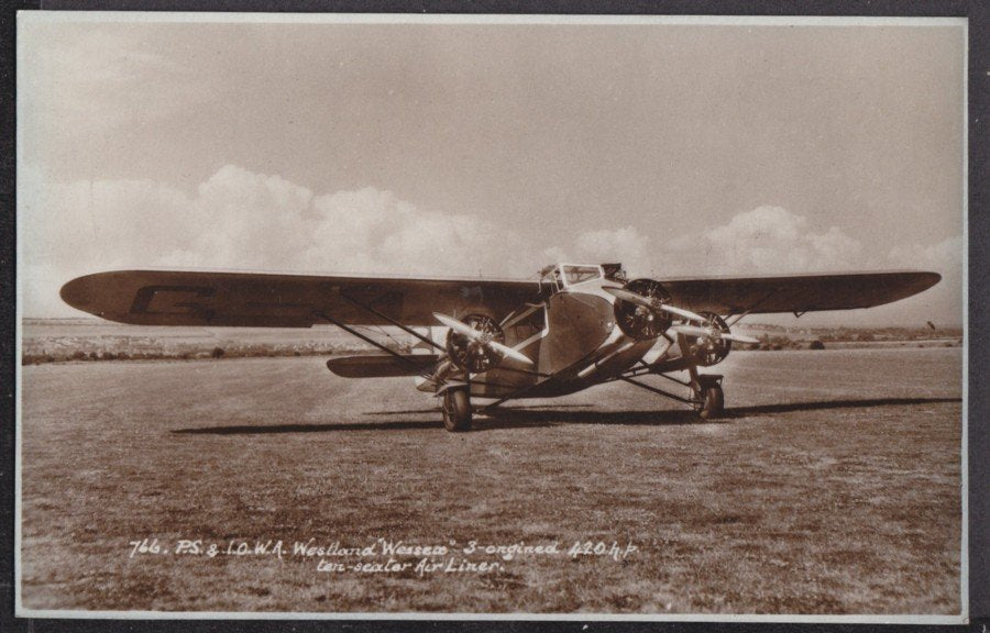Isle Of Wight Air Service Westland Wessex 10 Seater Plane Vintage A4 Photo Print