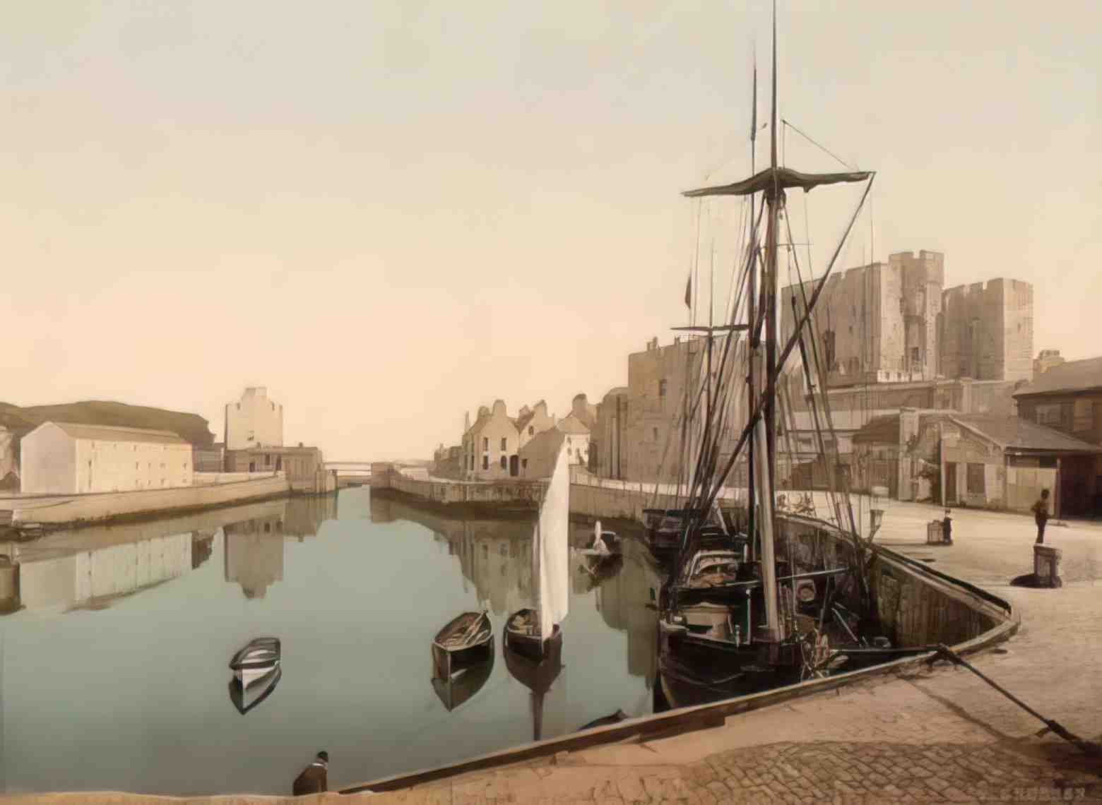 Isle of Man Castletown Castle Rushen Vintage A4 Photo Print