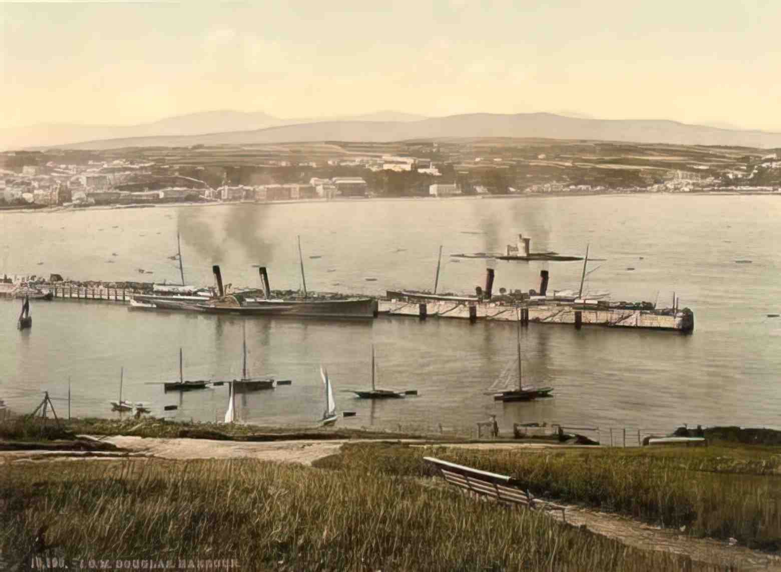 Isle of Man Douglas Harbour (2) Vintage A4 Photo Print
