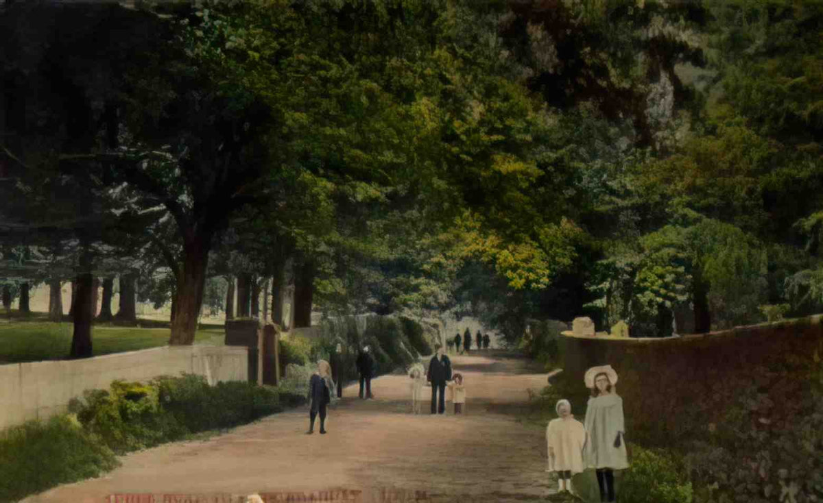 Isle of Man Douglas Saddle Road to Kirk Bradden Vintage A4 Photo Print
