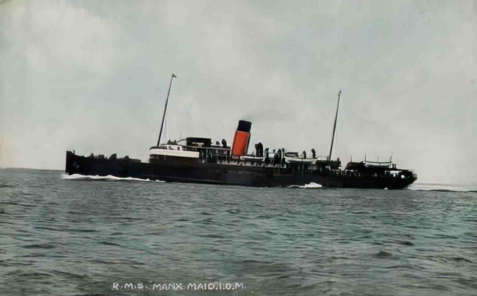 Isle of Man General RMS Manx Maid Vintage A4 Photo Print
